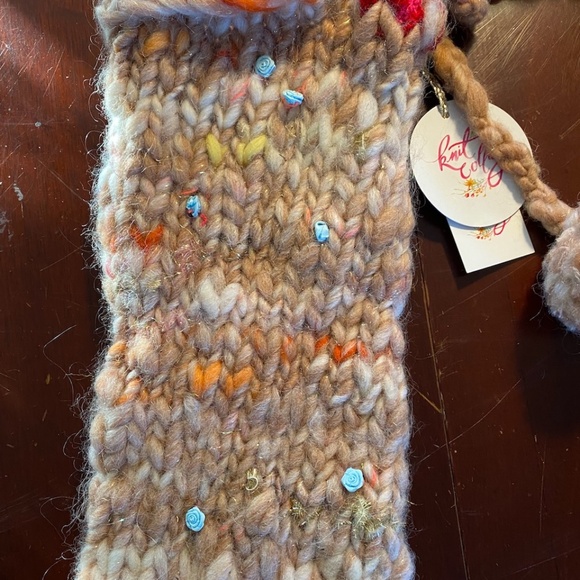 NWT Free People "Snowflake" Holiday Stocking - Knit - Picture 4 of 10